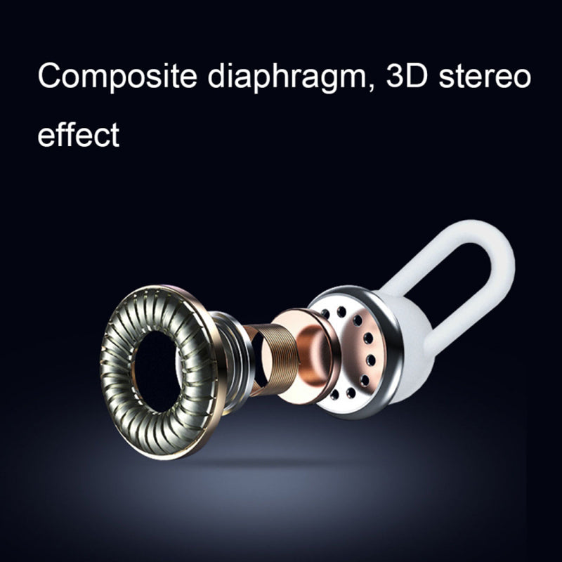 Power Display Wireless Bluetooth Earphone In-ear Single Earbud with Microphone