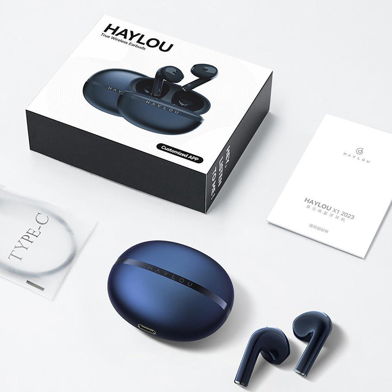HAYLOU X1 2023 Semi-in-ear Bluetooth Earphones Low Latency IPX4 Waterproof Wireless Headphone