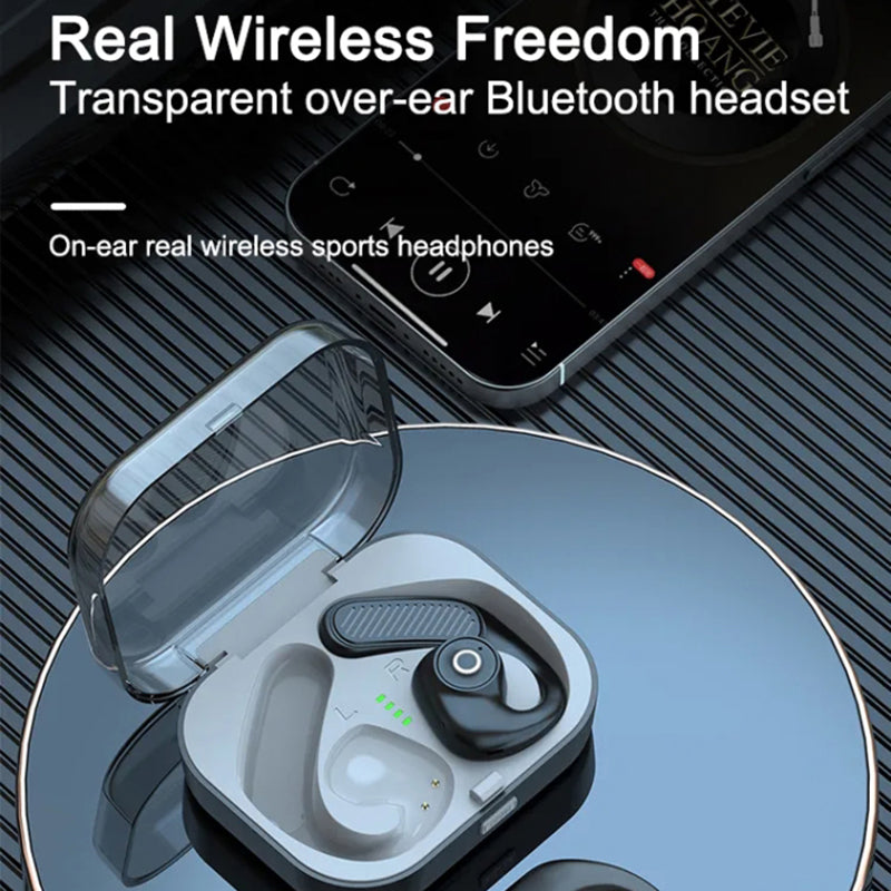 K23 Open Ear Headphone Wireless Air Bone Conduction Earphones TWS Bluetooth 5.3 Ear Clip Earbuds