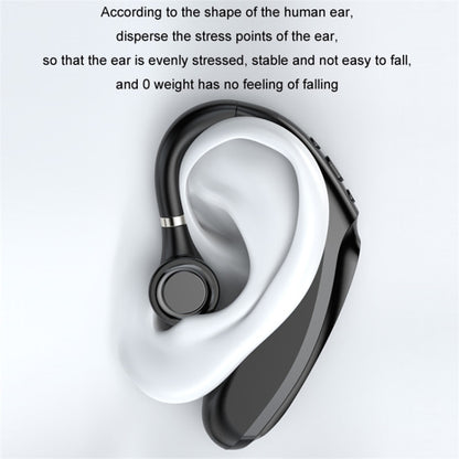 Q12 300mAh Battery Single Ear Bluetooth Headset Business Sports Wireless Music Call Earhook Earphone