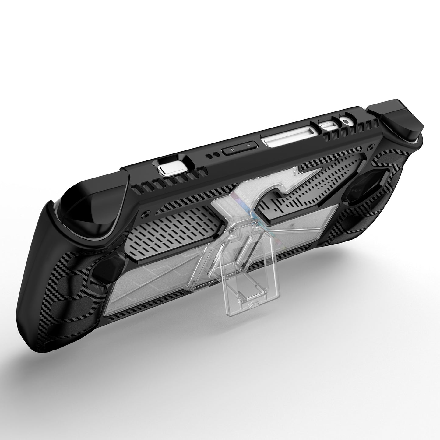 TPU+PC Case for Asus ROG ALLY Game Console Anti-drop Protective Cover with PC Kickstand