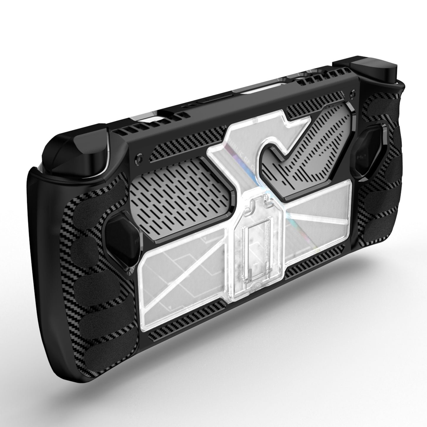 TPU+PC Case for Asus ROG ALLY Game Console Anti-drop Protective Cover with PC Kickstand