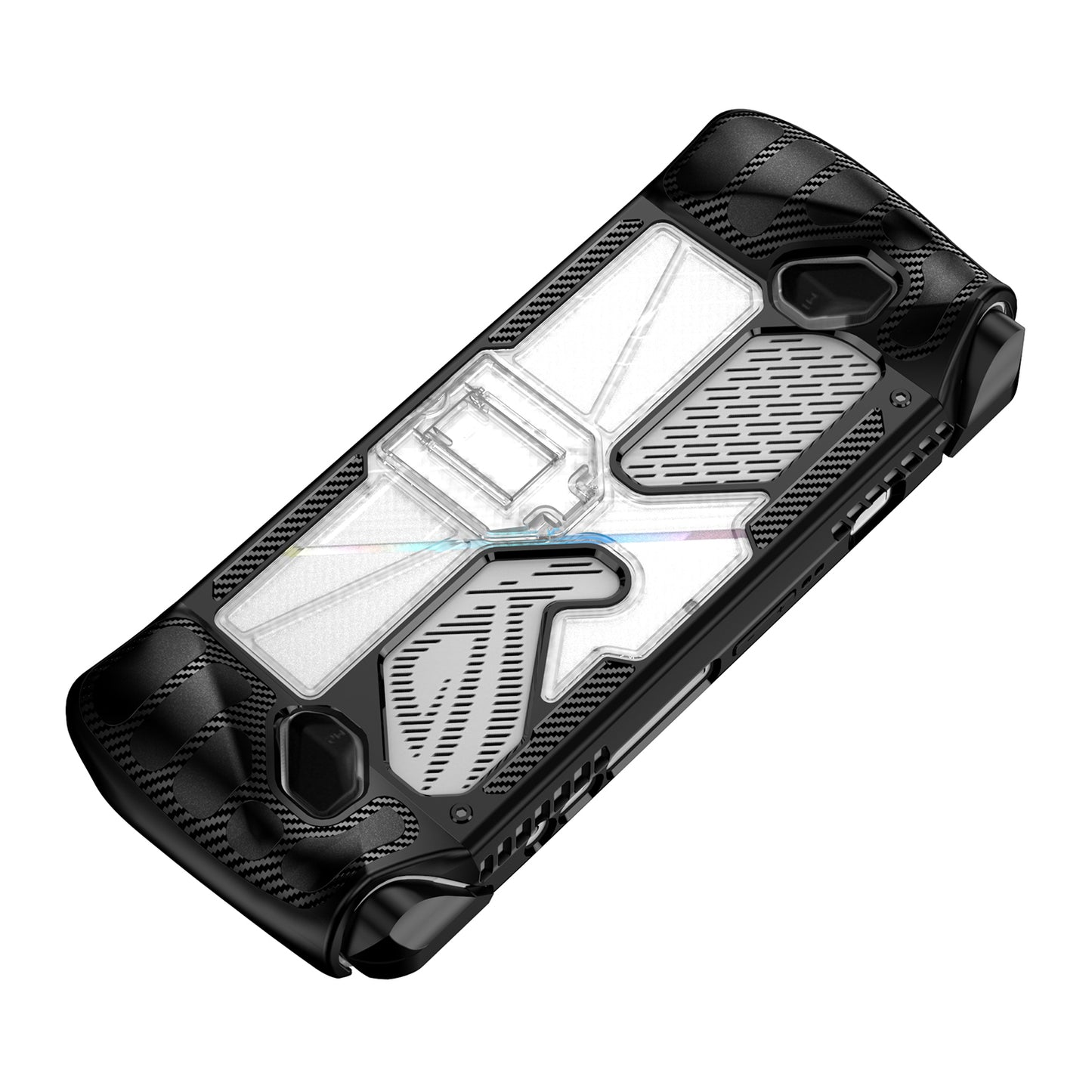 TPU+PC Case for Asus ROG ALLY Game Console Anti-drop Protective Cover with PC Kickstand