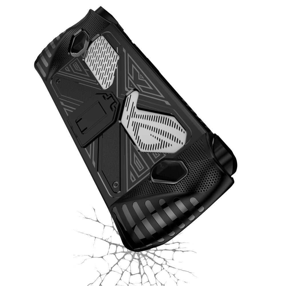 For Asus ROG ALLY Game Console Soft TPU Case Anti-drop Protective Cover with PC Kickstand
