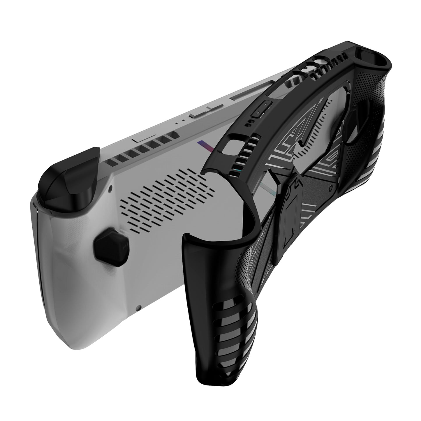 For Asus ROG ALLY Game Console Soft TPU Case Anti-drop Protective Cover with PC Kickstand