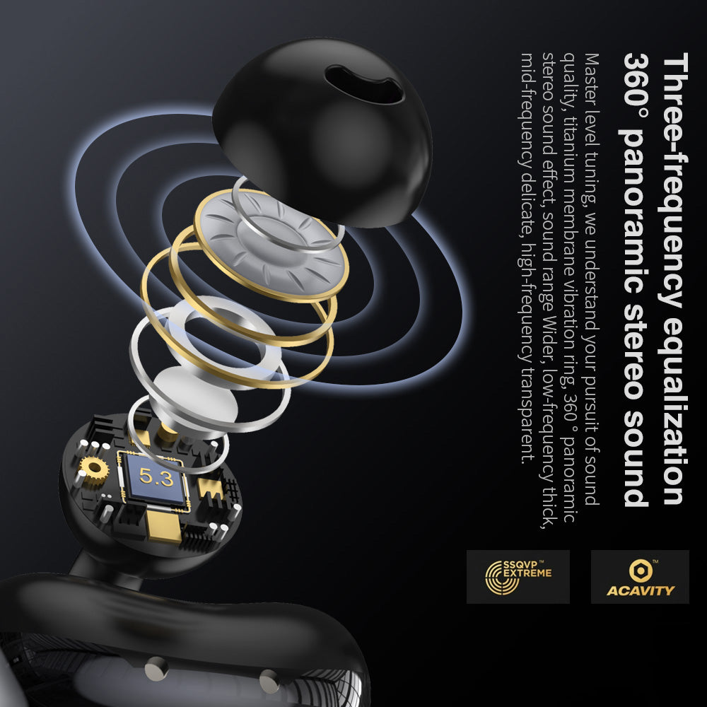 HILEO Hi80 OWS Ear Clip Bluetooth Earphones Stereo Sound ENC Noise Reduction Headphones