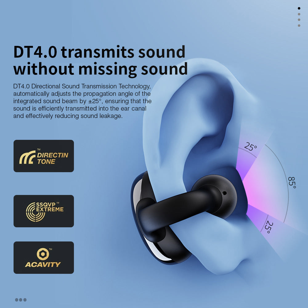 HILEO Hi80 OWS Ear Clip Bluetooth Earphones Stereo Sound ENC Noise Reduction Headphones