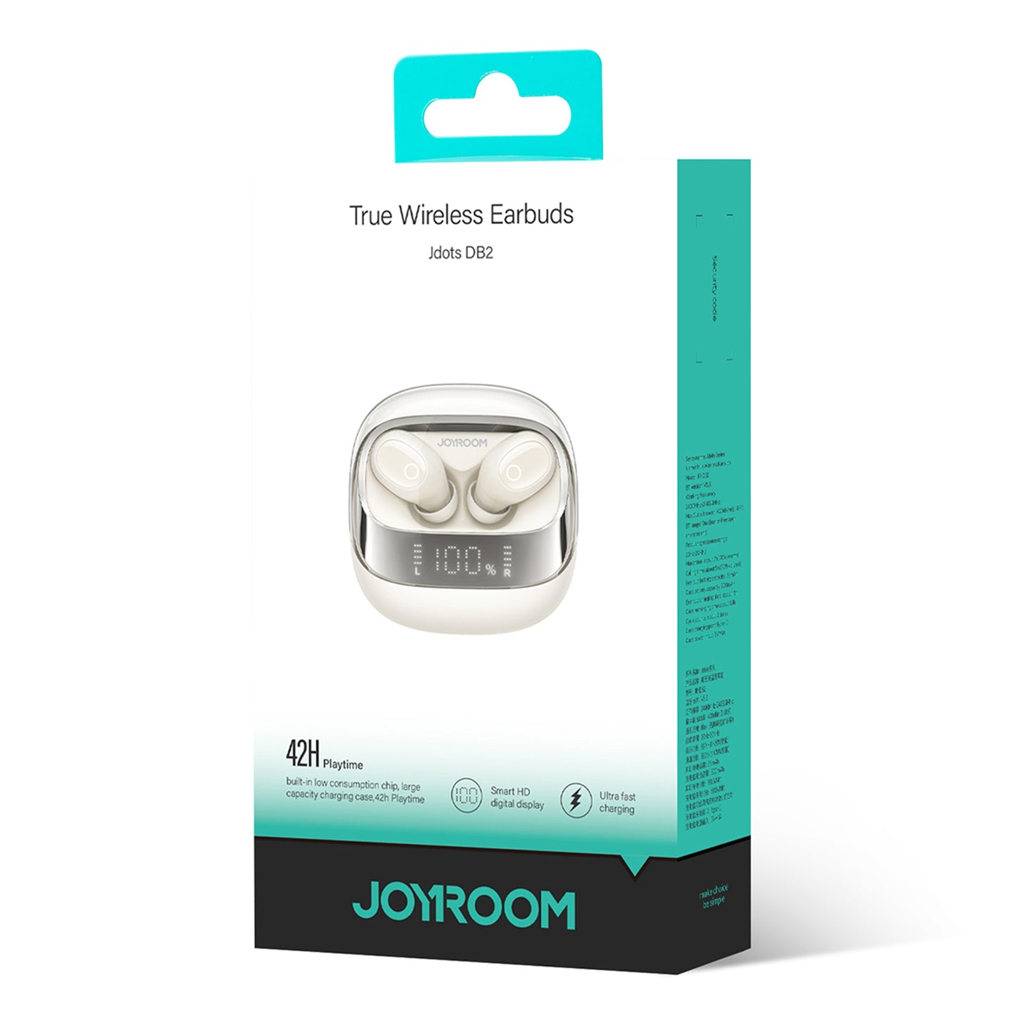 JOYROOM Jdots Series JR-DB2 True Wireless Earphones Low-latency Bluetooth Headphones with Digital Display