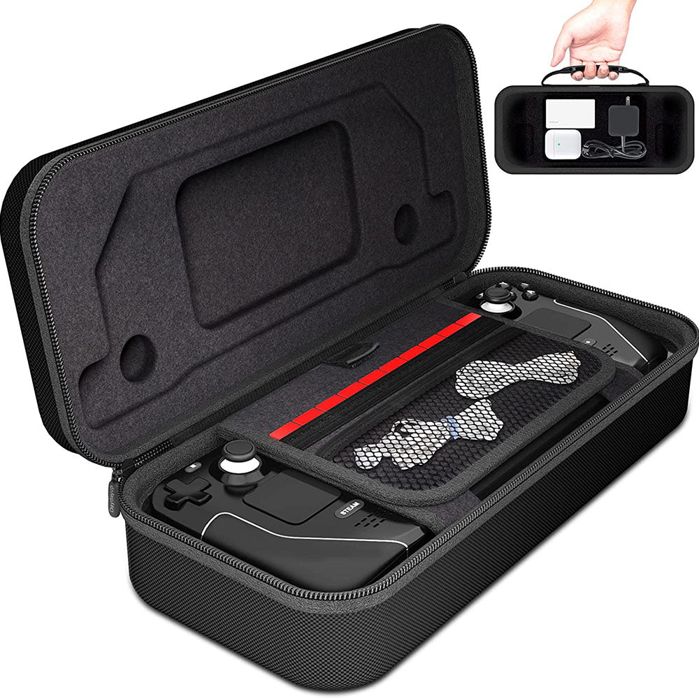 Carrying Case for Steam Deck , Shockproof Hard EVA Nylon Console Games Accessories Storage Box