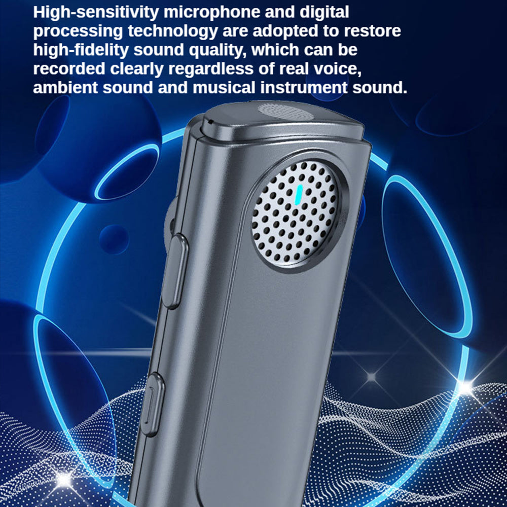 J20 Wireless Lavalier Microphone 3 Gears Noise Reduction Lapel Clip Mic, 2 Mic + 1 Receiver