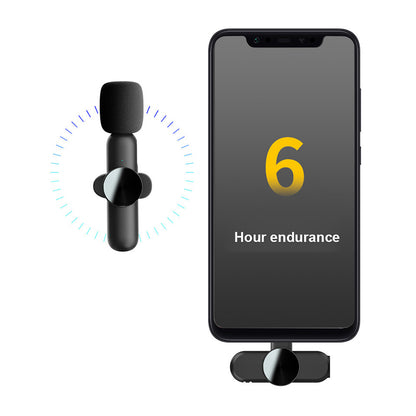 K3 Noise Reduction Collar Clip Microphone Type-C Mini Wireless Mic for Live Broadcast, 1 Transmitter+2 Receivers