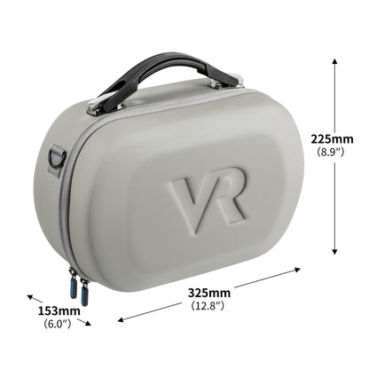 DEVASO For PlayStation VR2 PU Leather Storage Bag VR Glasses Shockproof Tote Crossbody Bag