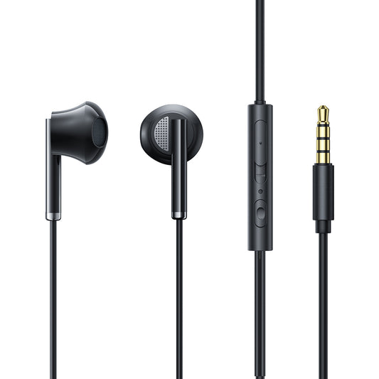 JOYROOM EW07 Half-In-Ear 3.5mm AUX Headphone Built-in Mic Volume Control Stereo Sound Wired Earphone