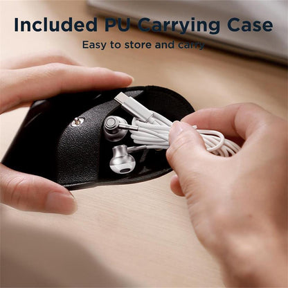 JOYROOM EC07 Type-C Wired Semi-in-ear Earphone TPE+ABS+Metal Wire Control Phone Music Headset