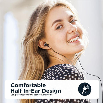 JOYROOM EC07 Type-C Wired Semi-in-ear Earphone TPE+ABS+Metal Wire Control Phone Music Headset