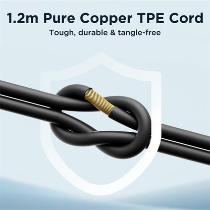JOYROOM EC07 Type-C Wired Semi-in-ear Earphone TPE+ABS+Metal Wire Control Phone Music Headset