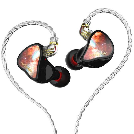 CVJ 3.5mm In-Ear Resin HiFi Headset Cable Replaceable Wired Moving Coil Headphone (No Microphone)