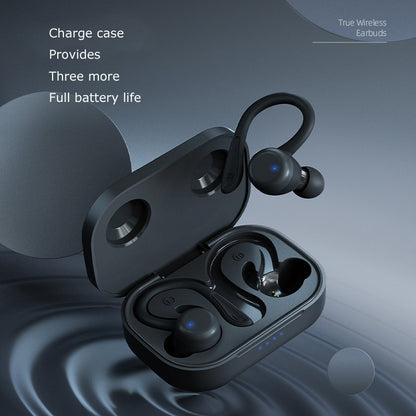 T40 Ear Hook Wireless Earphone IPX6 Waterproof Hands-free Touch Control Bending Sports Earbuds