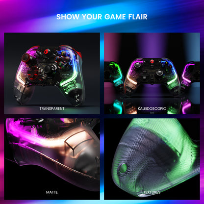 GAMESIR T4Kaleid Controller for Nintendo Switch / PC / Steam Game Console Wired Controller Gamepad with Color Light Effect