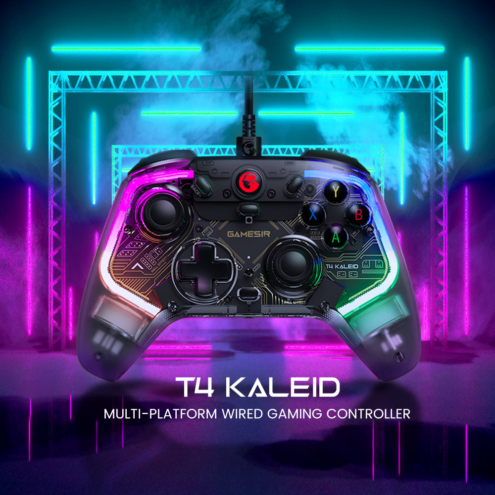 GAMESIR T4Kaleid Controller for Nintendo Switch / PC / Steam Game Console Wired Controller Gamepad with Color Light Effect