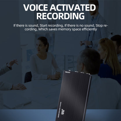 JNN M2 64GB Mini Digital Audio Voice Recorder MP3 Player 192Kbps Recording WAV Aluminum Alloy Sound Recorder