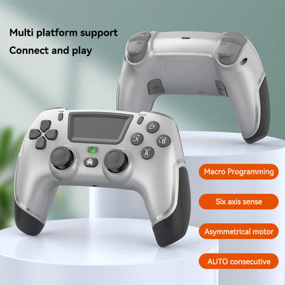 P06 6-axis Wireless Vibration Gamepad Controller with Macro Programming Joystick for PS4 / Switch / PC / TV