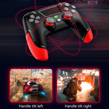 P06 Wireless Game Controller with Six Axis Gyroscope Dual Vibration Gamepad for PS4 / Switch / PC / TV