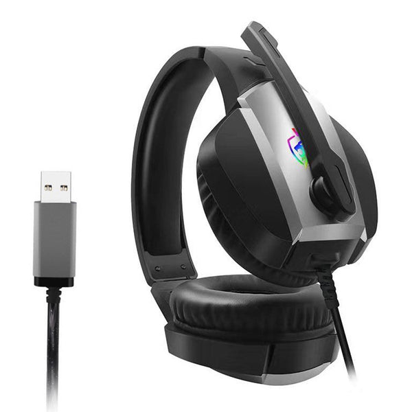 A1 7.1USB Gaming Headset for PCs, Laptops Stereo Sound Wired Headphone with Rotating Microphone