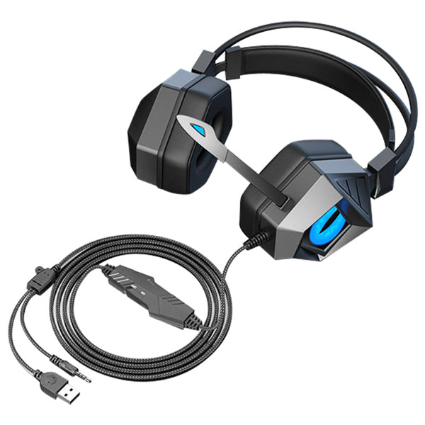 SY-G15 Wired Gaming Headphones HD Microphone HiFi Computer Gamer Lighting Headset