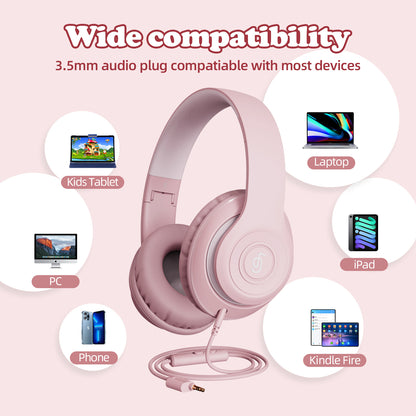 EP21 Noise Canceling Over-ear Bluetooth Headphone Adult Kid Dual Modes Stereo Sound 3.5mm Wired Headset