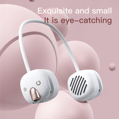 T5 Mini Size Neck Hanging Bluetooth Speaker Neckband Portable Wireless HiFi Sound Subwoofer with LED Light
