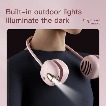 T5 Mini Size Neck Hanging Bluetooth Speaker Neckband Portable Wireless HiFi Sound Subwoofer with LED Light
