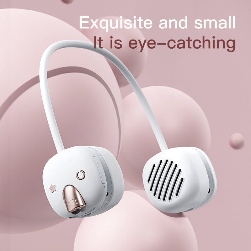 T5 Mini Size Neck Hanging Bluetooth Speaker Neckband Portable Wireless HiFi Sound Subwoofer with LED Light