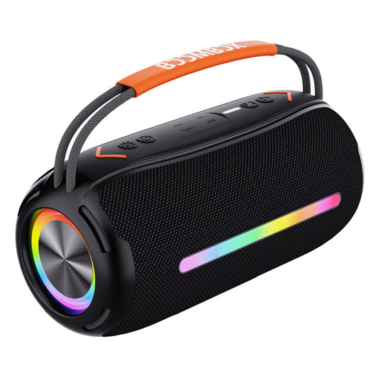 X360 20W Powerful Outdoor Speaker RGB Colorful LED TWS Stereo Bluetooth Subwoofer with FM Radio