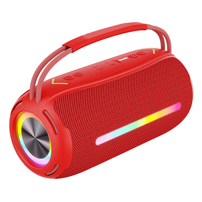 X360 20W Powerful Outdoor Speaker RGB Colorful LED TWS Stereo Bluetooth Subwoofer with FM Radio