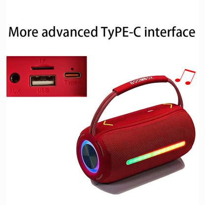 X360 20W Powerful Outdoor Speaker RGB Colorful LED TWS Stereo Bluetooth Subwoofer with FM Radio