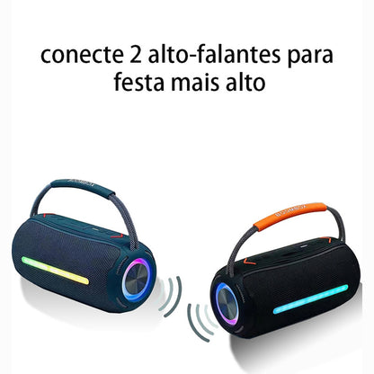 X360 20W Powerful Outdoor Speaker RGB Colorful LED TWS Stereo Bluetooth Subwoofer with FM Radio