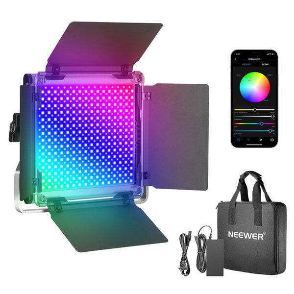 NEEWER 660 PRO RGB LED Video Light with APP Control Video Panel Light Photography Fill Light CRI 97+ 3200-5600K