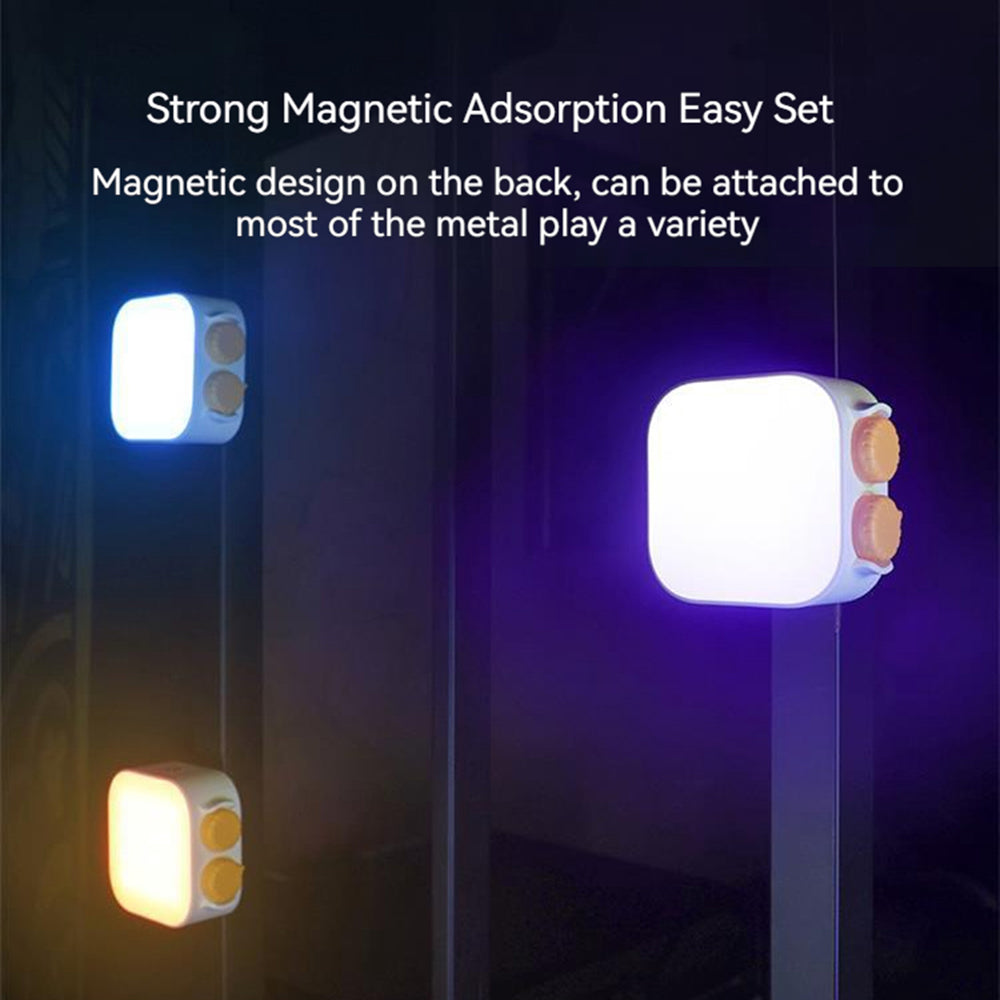 XIAOMIYOUPIN FUNSNAP Portable Pocket Full Color RGB LED Camera Lamp Live Video Photography Fill Light
