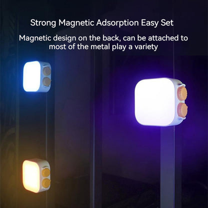 XIAOMIYOUPIN FUNSNAP Portable Pocket Full Color RGB LED Camera Lamp Live Video Photography Fill Light