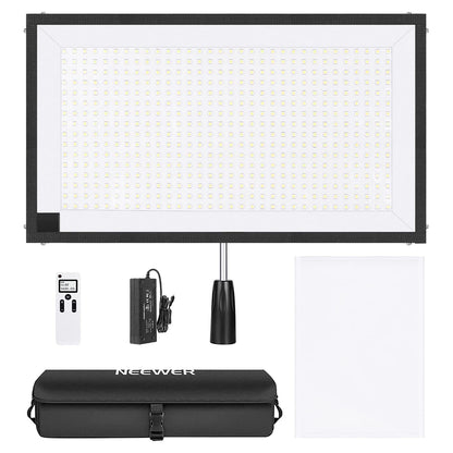 NEEWER Rollable Fabric LED Light Panel Mat 80W 3800LUX / 1m 5600K CRI 90+ 512 LED with Handle Grip Remote