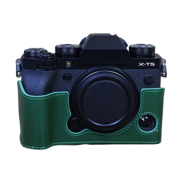 For Fujifilm X-T5 Anti-scratch Genuine Leather Camera Case Battery Opening Design Protective Cover