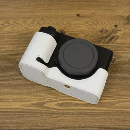 For Sony ZV-E1 Half Body Cover Genuine Cow Leather Camera Bottom Case with Battery Opening