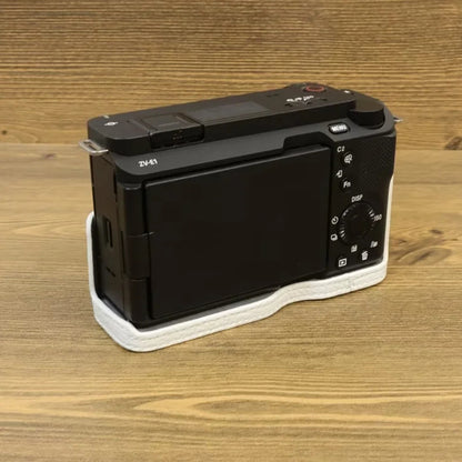 For Sony ZV-E1 Half Body Cover Genuine Cow Leather Camera Bottom Case with Battery Opening