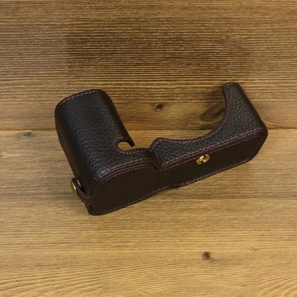 For Sony ZV-E1 Half Body Cover Genuine Cow Leather Camera Bottom Case with Battery Opening