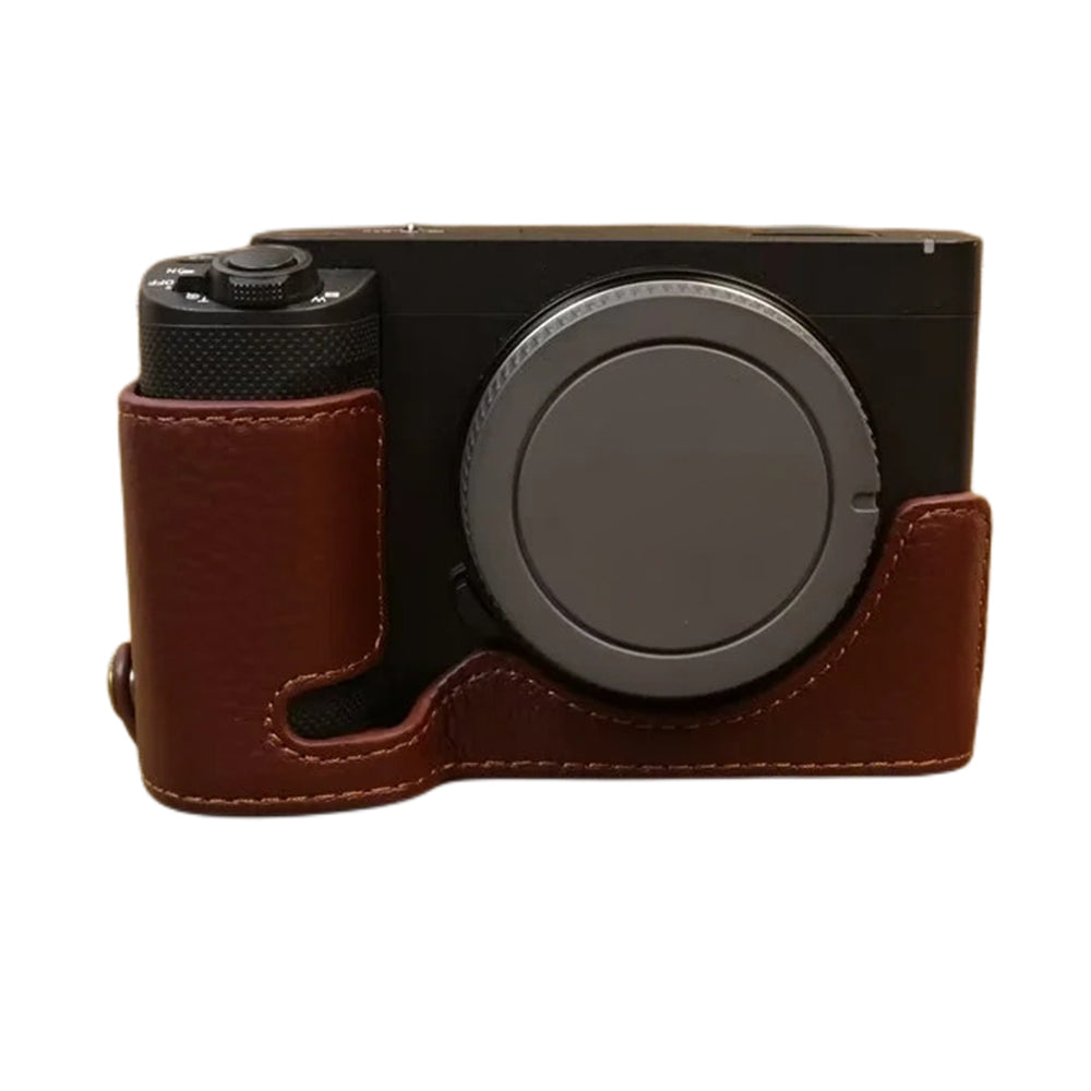 For Sony ZV-E1 Half Body Cover Genuine Cow Leather Camera Bottom Case with Battery Opening