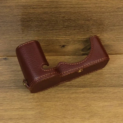 For Sony ZV-E1 Half Body Cover Genuine Cow Leather Camera Bottom Case with Battery Opening
