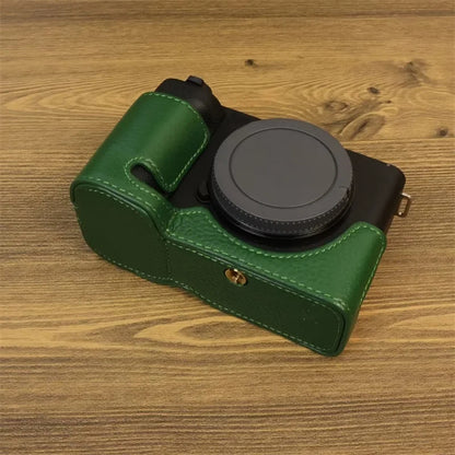 For Sony ZV-E1 Half Body Cover Genuine Cow Leather Camera Bottom Case with Battery Opening