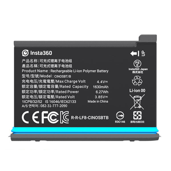 1630mAh OEM Replacement Battery for Insta360 One X2, Action Camera Original Battery Spare Part