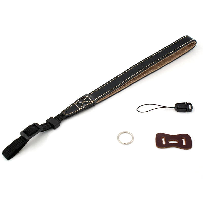DSLR Camera Carrying Hand Strap SLR Camera PU Leather Anti-lost Wrist Rope